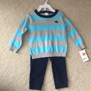 Sweater and pant outfit.